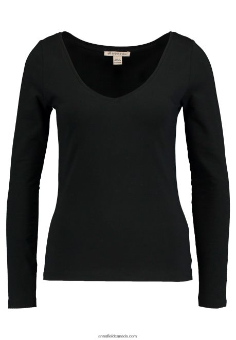 Anna Field Women Basic Long Sleeved Top Black H42J4Z594