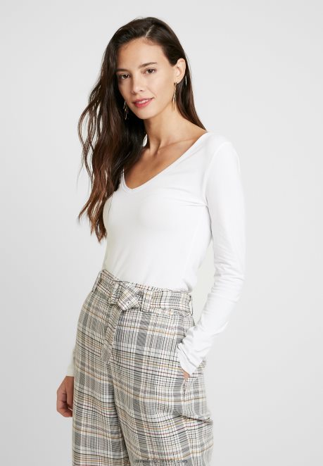 Anna Field Women Basic Long Sleeved Top White H42J4Z528