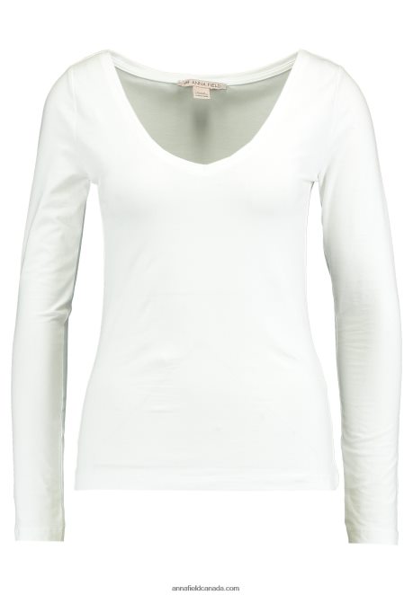 Anna Field Women Basic Long Sleeved Top White H42J4Z528