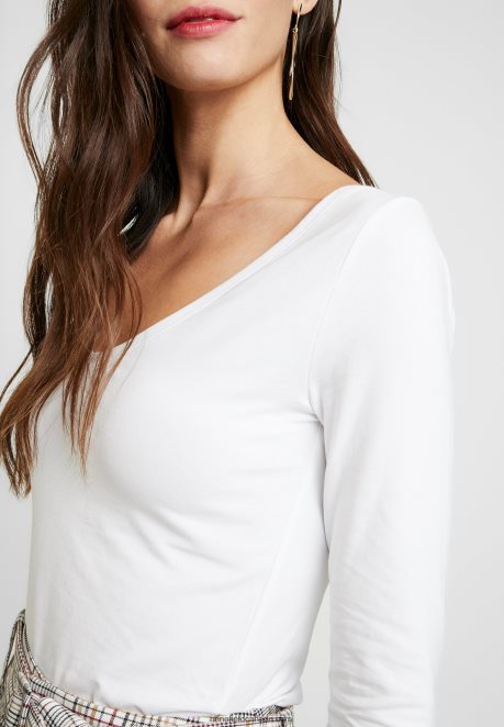 Anna Field Women Basic Long Sleeved Top White H42J4Z528