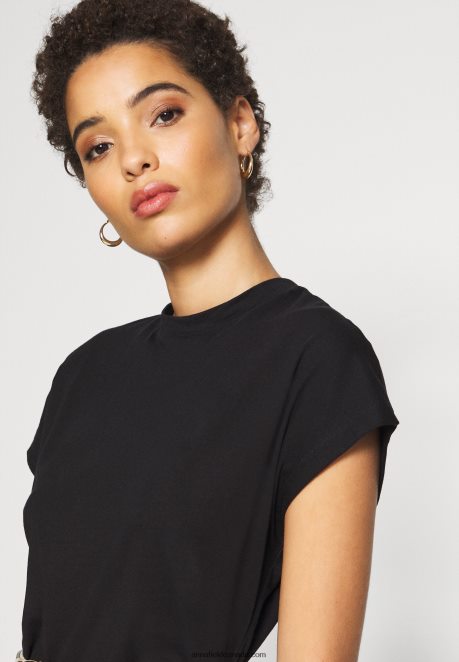 Anna Field Women Basic T-Shirt Black H42J4Z244