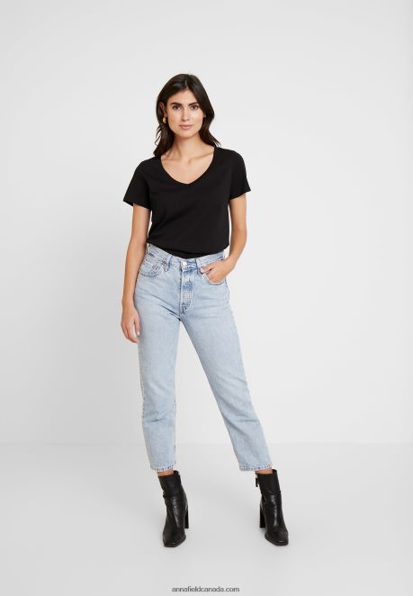 Anna Field Women Basic T-Shirt Black H42J4Z287