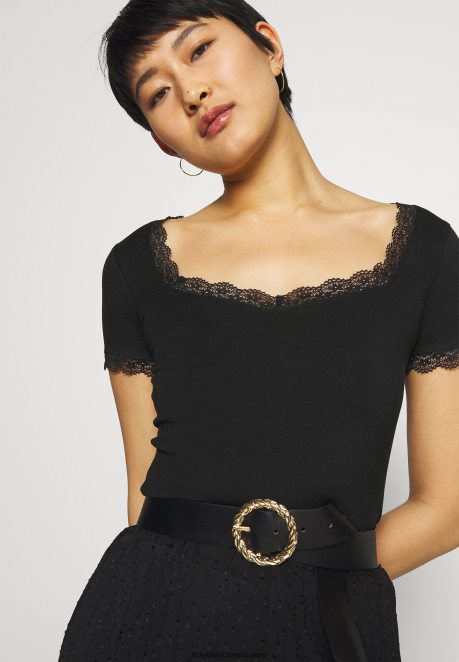 Anna Field Women Basic T-Shirt Black H42J4Z288