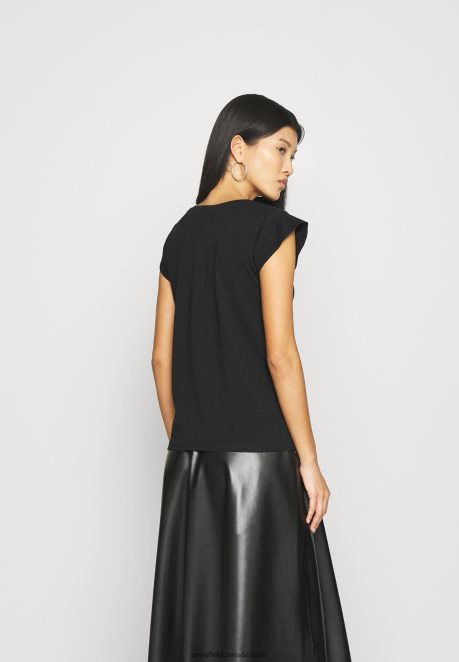 Anna Field Women Basic T-Shirt Black H42J4Z314