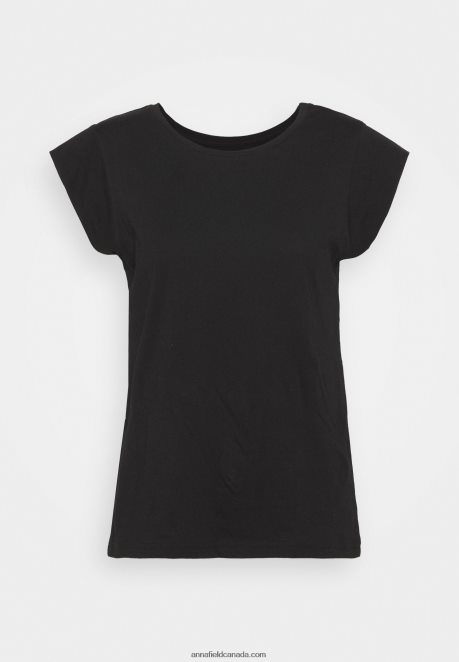Anna Field Women Basic T-Shirt Black H42J4Z314