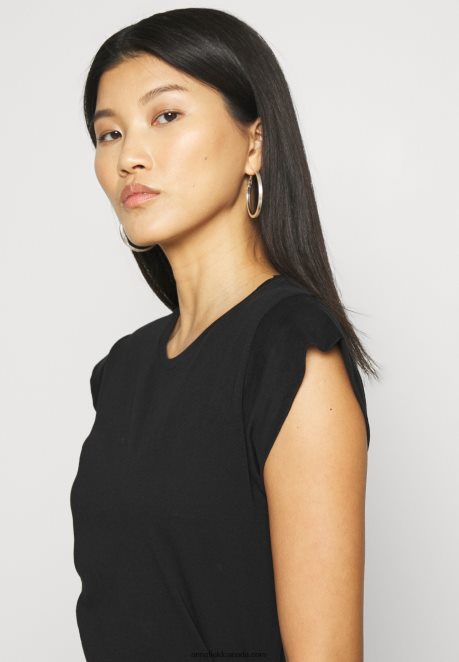 Anna Field Women Basic T-Shirt Black H42J4Z314
