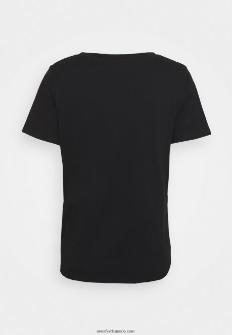 Anna Field Women Basic T-Shirt Black H42J4Z341