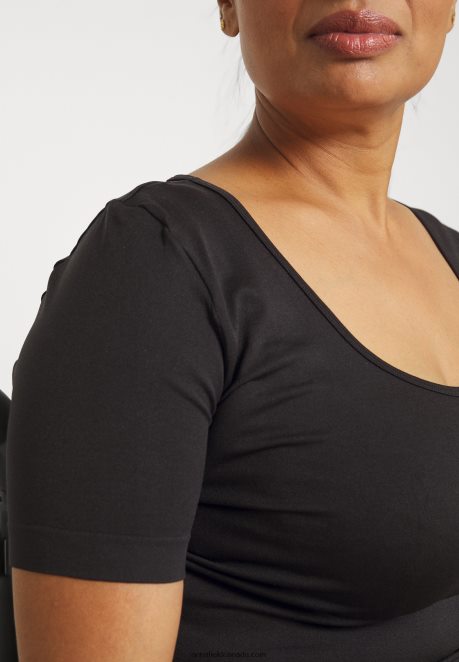 Anna Field Women Basic T-Shirt Black H42J4Z374