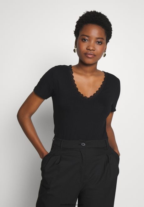 Anna Field Women Basic T-Shirt Black H42J4Z377