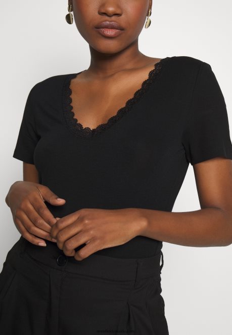 Anna Field Women Basic T-Shirt Black H42J4Z377