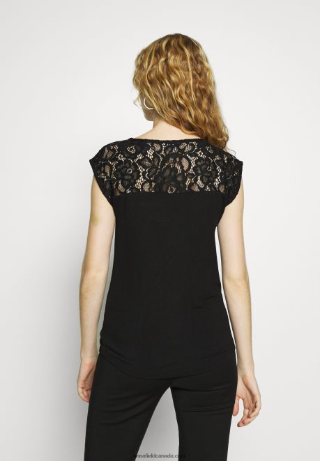Anna Field Women Basic T-Shirt Black H42J4Z379