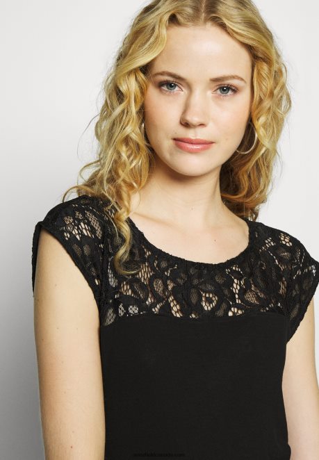 Anna Field Women Basic T-Shirt Black H42J4Z379