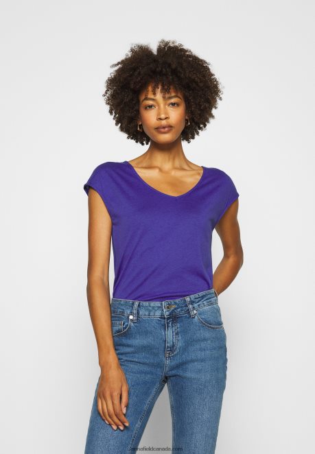 Anna Field Women Basic T-Shirt Clematis Blue H42J4Z348
