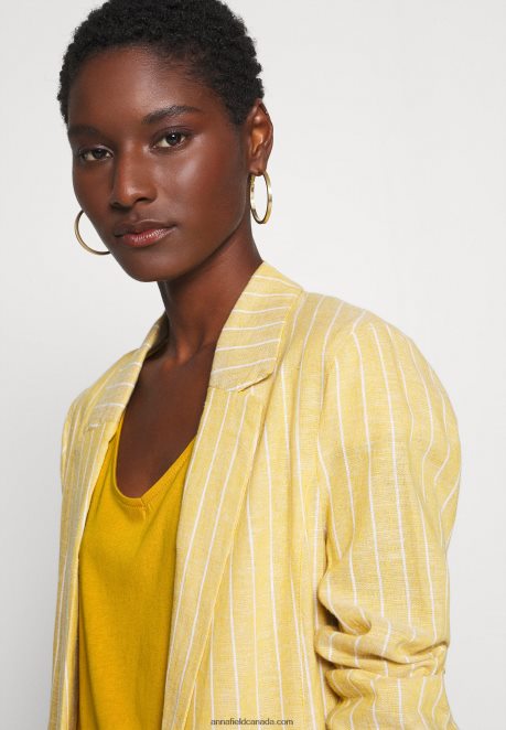 Anna Field Women Basic T-Shirt Golden Yellow H42J4Z279