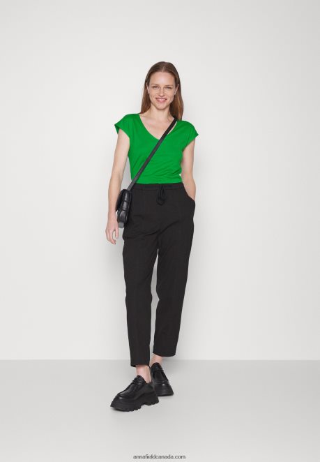 Anna Field Women Basic T-Shirt Green H42J4Z296