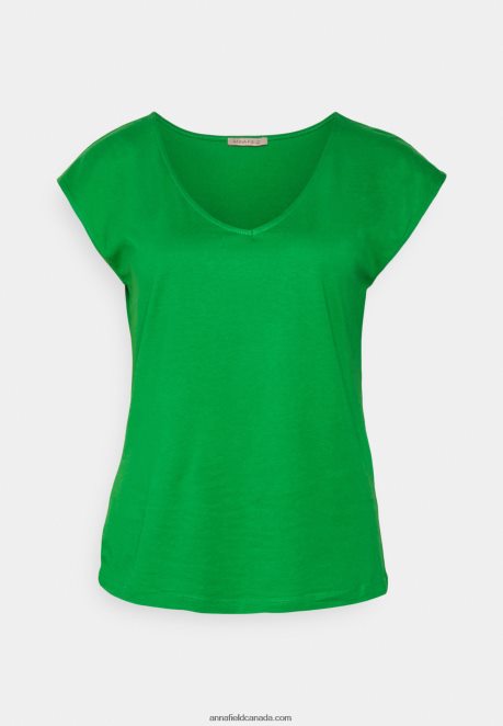 Anna Field Women Basic T-Shirt Green H42J4Z296