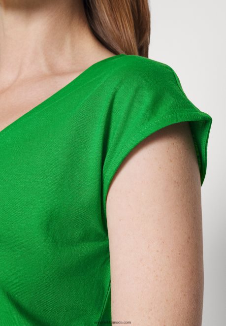 Anna Field Women Basic T-Shirt Green H42J4Z296