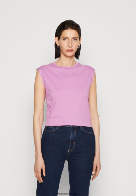 Anna Field Women Basic T-Shirt Lilac H42J4Z363