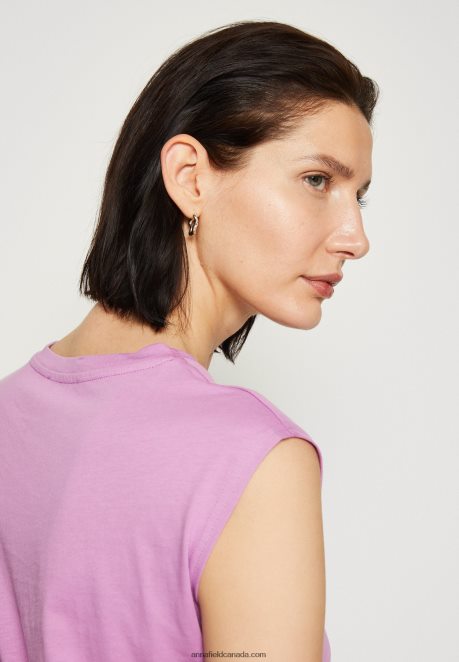 Anna Field Women Basic T-Shirt Lilac H42J4Z363