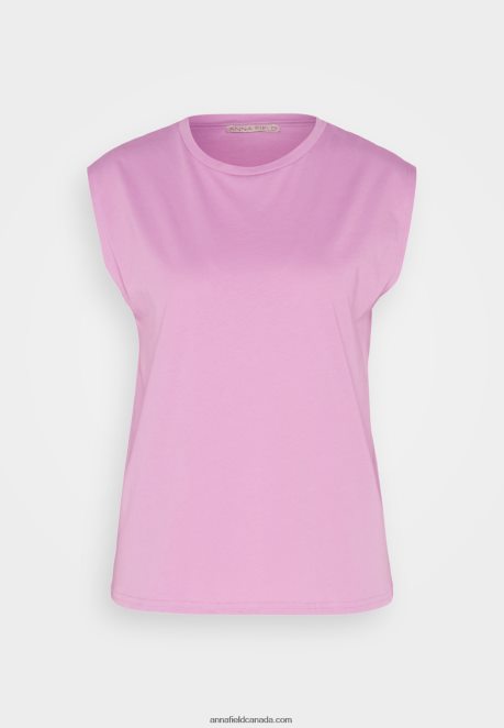 Anna Field Women Basic T-Shirt Lilac H42J4Z363