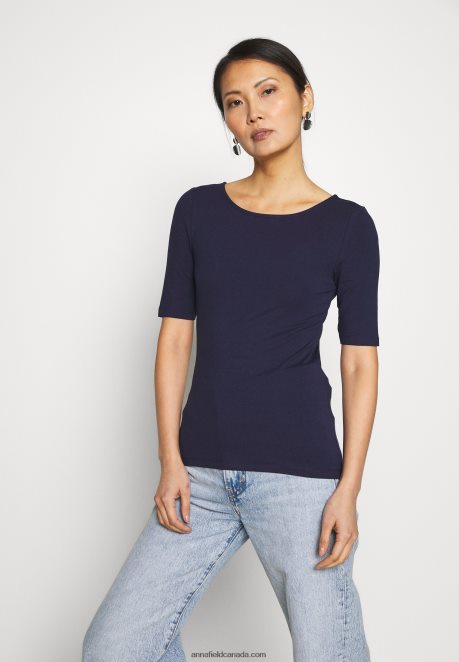 Anna Field Women Basic T-Shirt Maritime Blue H42J4Z242