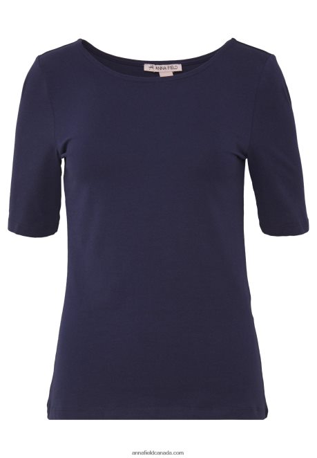 Anna Field Women Basic T-Shirt Maritime Blue H42J4Z242