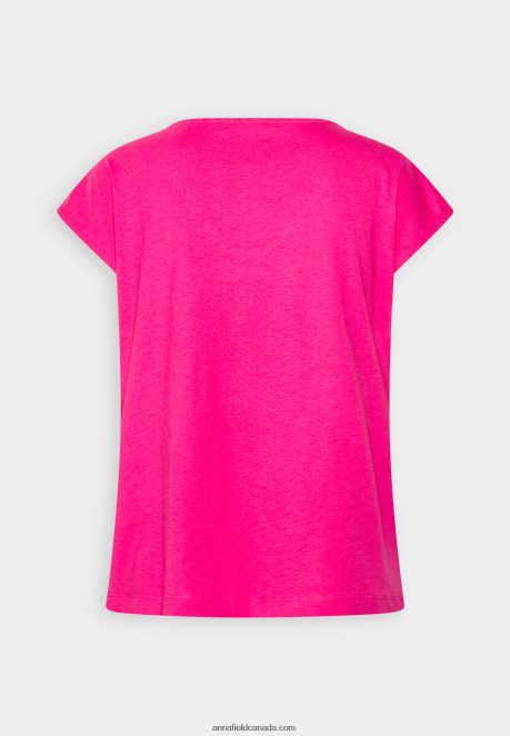 Anna Field Women Basic T-Shirt Pink H42J4Z378