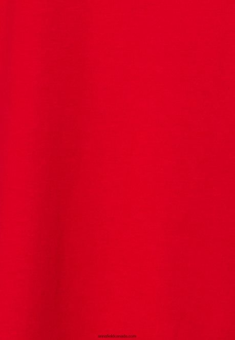Anna Field Women Basic T-Shirt Red H42J4Z337