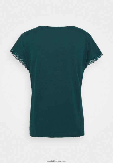 Anna Field Women Basic T-Shirt Teal H42J4Z277