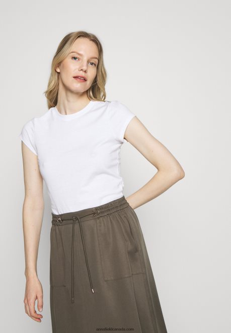 Anna Field Women Basic T-Shirt White H42J4Z304
