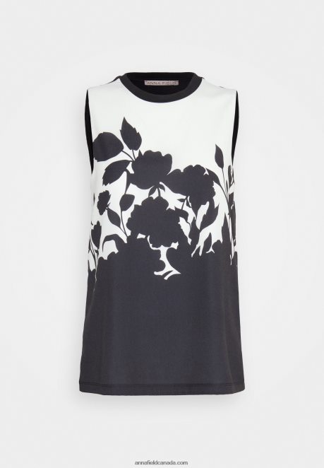 Anna Field Women Blouse Black/White H42J4Z504