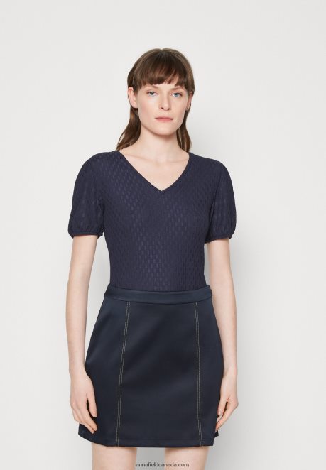 Anna Field Women Blouse Dark Blue H42J4Z356