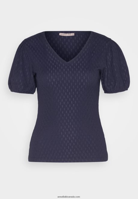 Anna Field Women Blouse Dark Blue H42J4Z356