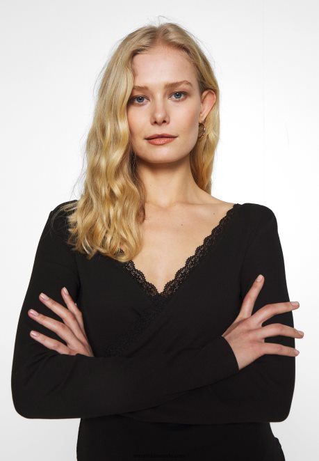 Anna Field Women Long Sleeved Top Black H42J4Z516