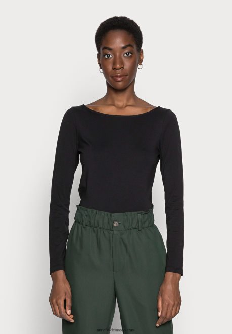 Anna Field Women Long Sleeved Top Black H42J4Z526