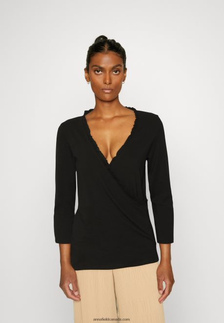 Anna Field Women Long Sleeved Top Black H42J4Z541