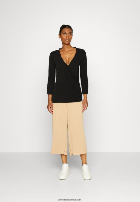 Anna Field Women Long Sleeved Top Black H42J4Z541