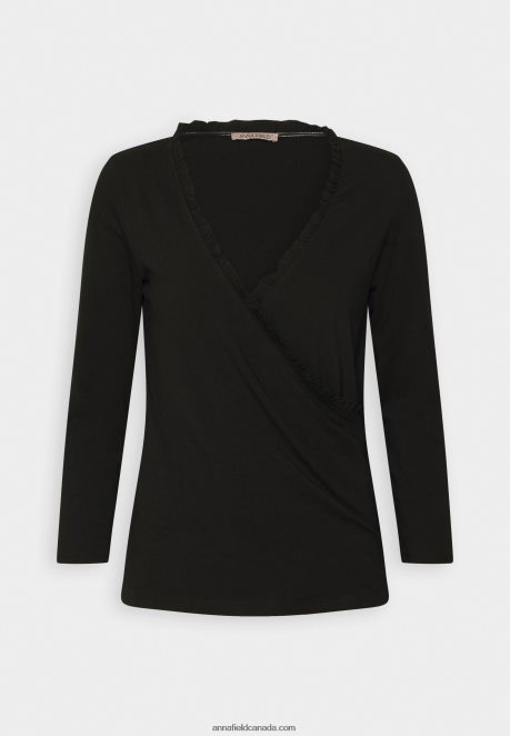 Anna Field Women Long Sleeved Top Black H42J4Z541