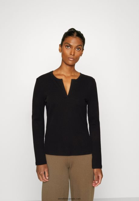 Anna Field Women Long Sleeved Top Black H42J4Z547