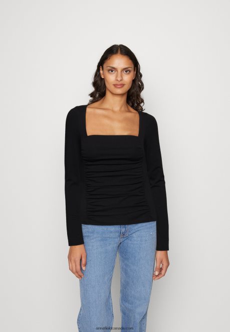 Anna Field Women Long Sleeved Top Black H42J4Z568