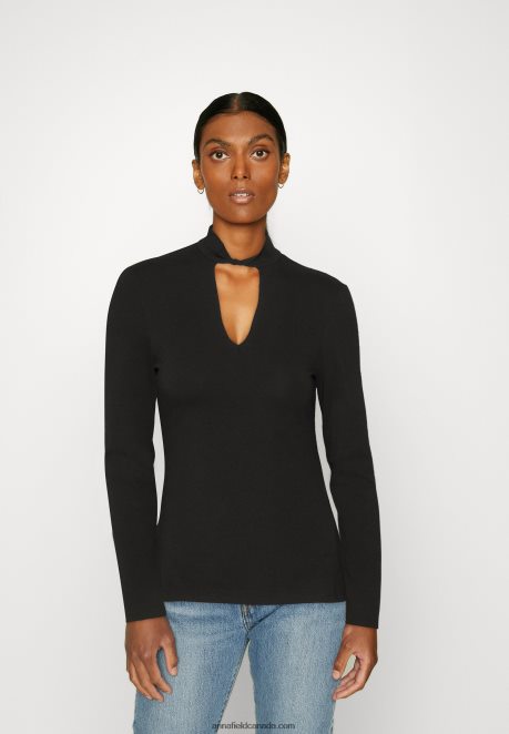 Anna Field Women Long Sleeved Top Black H42J4Z573