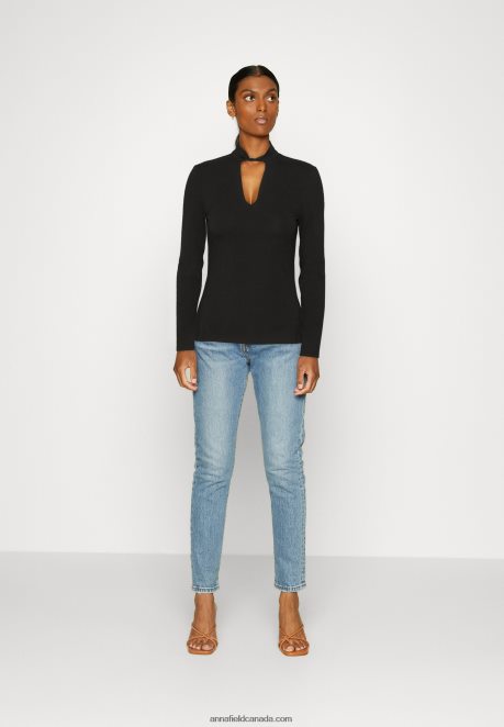 Anna Field Women Long Sleeved Top Black H42J4Z573