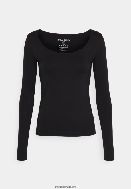 Anna Field Women Long Sleeved Top Black H42J4Z580