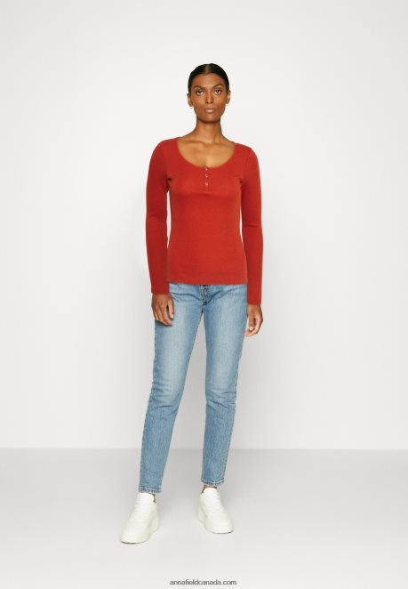 Anna Field Women Long Sleeved Top Brown H42J4Z563