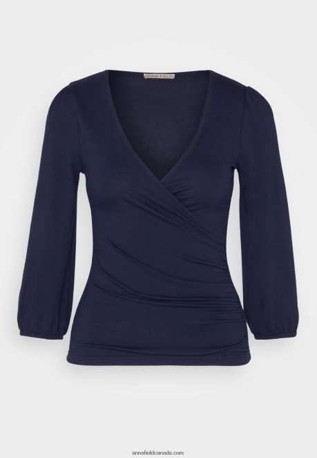 Anna Field Women Long Sleeved Top Dark Blue H42J4Z536