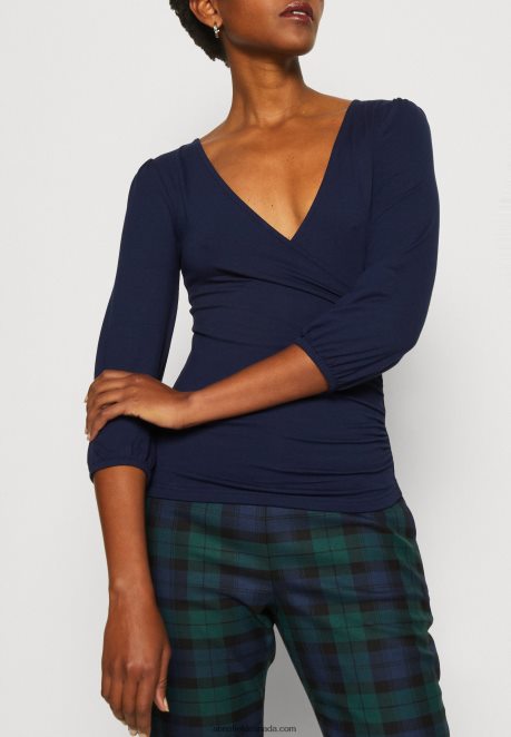 Anna Field Women Long Sleeved Top Dark Blue H42J4Z536