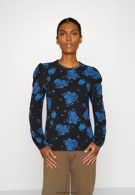 Anna Field Women Long Sleeved Top Dark Blue H42J4Z546