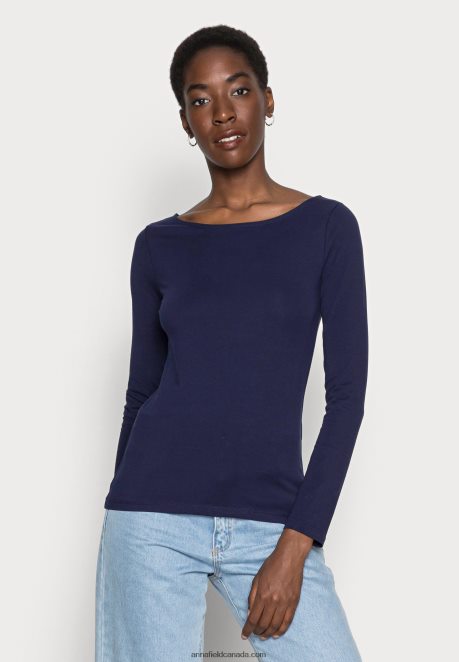 Anna Field Women Long Sleeved Top Dark Blue H42J4Z570