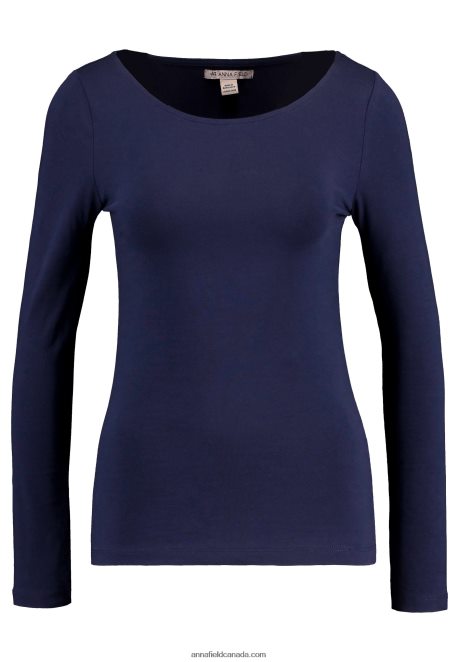 Anna Field Women Long Sleeved Top Dark Blue H42J4Z570