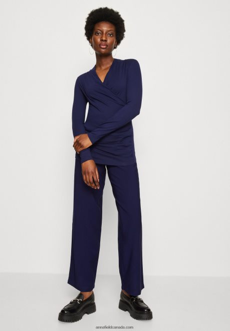 Anna Field Women Long Sleeved Top Dark Blue H42J4Z577